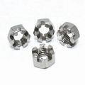 Hot selling hex slotted lock nut locking wheel nuts alex shaft lock fastener for car/ bicycle/motorcycle
